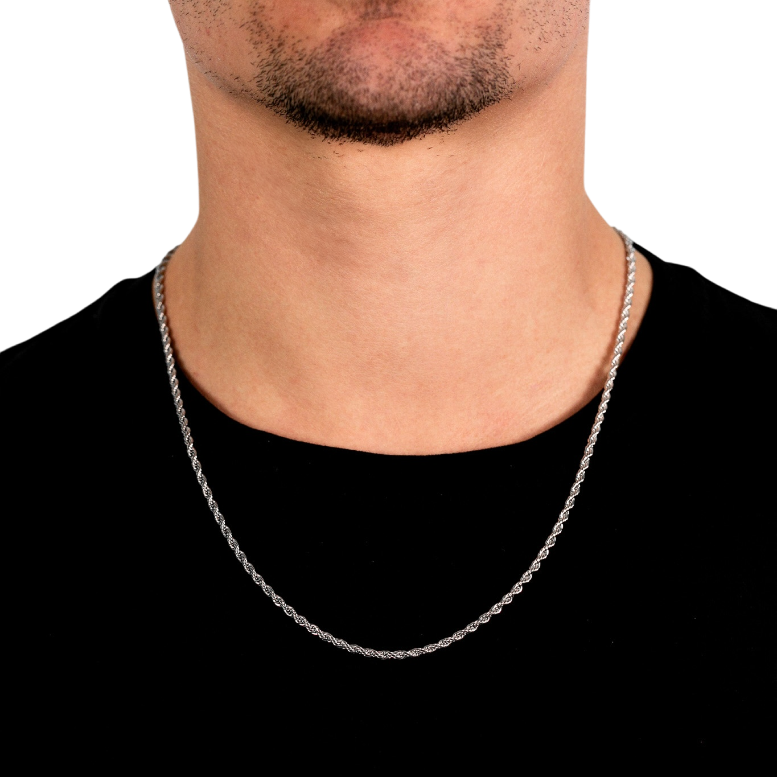 3mm Rope Chain in White Gold: The Everyday Layer That Does It All