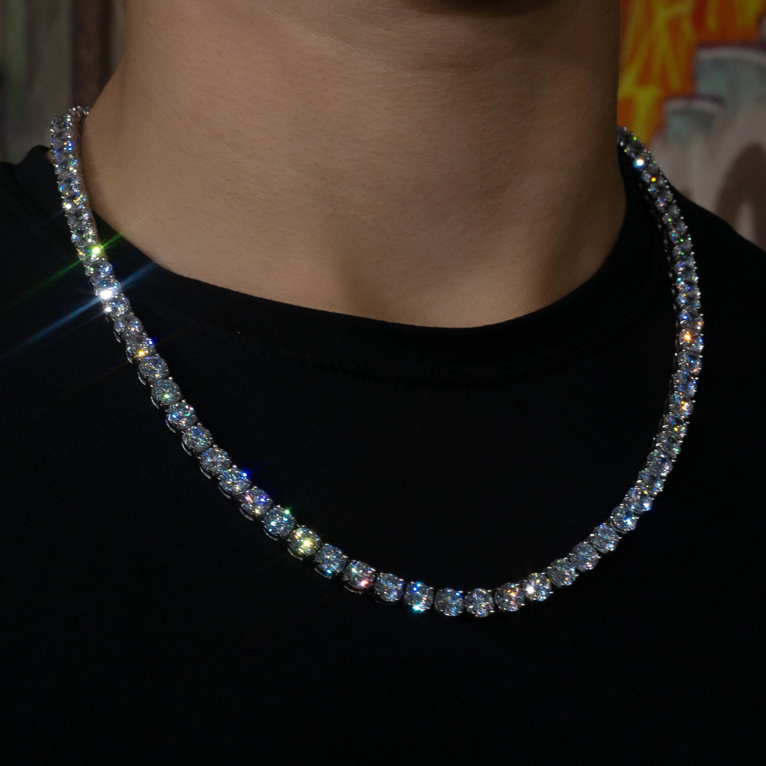 The 6mm White Gold Tennis Chain: One Row of Ice That Goes With Everything