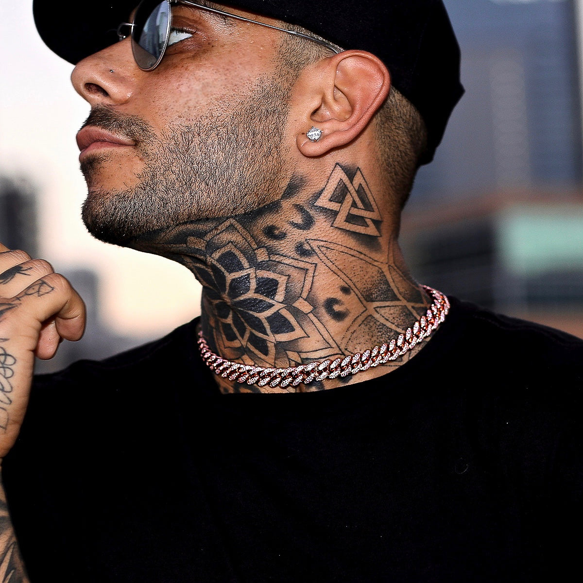 Cuban Chains collection — featuring 12mm Cuban Link Chain in 18K Rose Gold