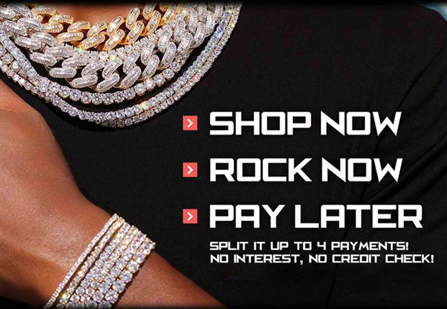 Shop now, rock now, pay later. SKRT jewelry under 100 dollars.