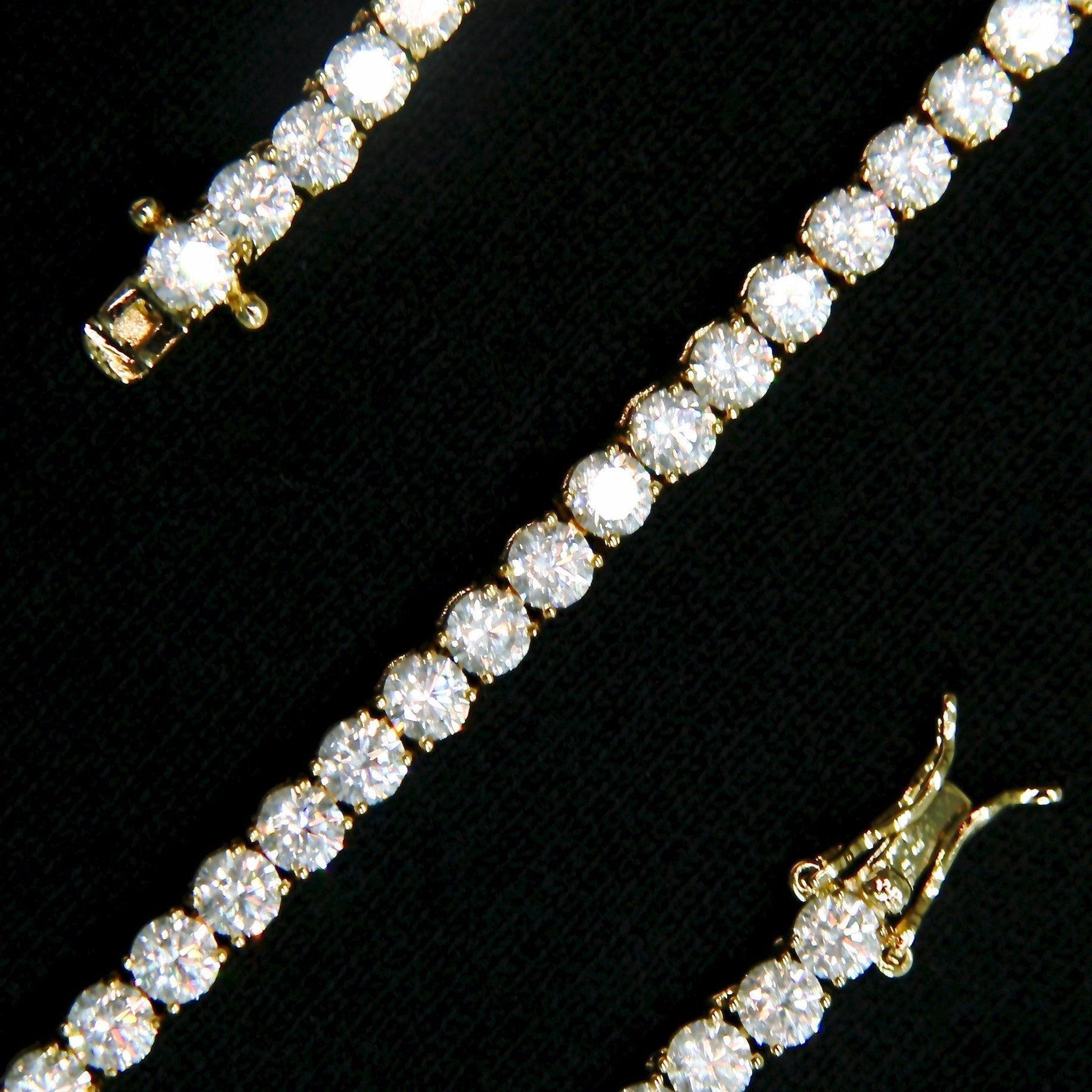 4mm Tennis Bracelet - 18K Yellow Gold · male-model