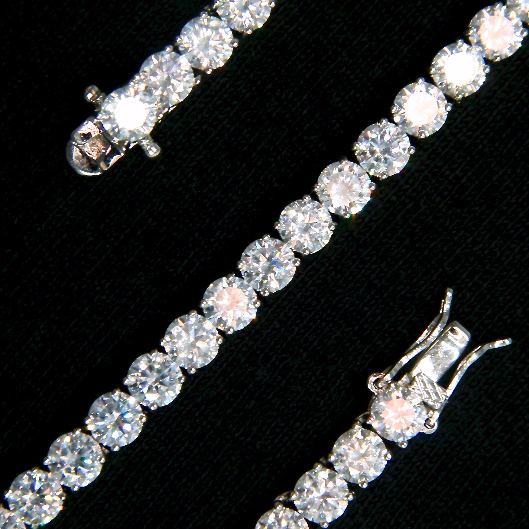 5mm Tennis Bracelet - 18K White Gold · male-model