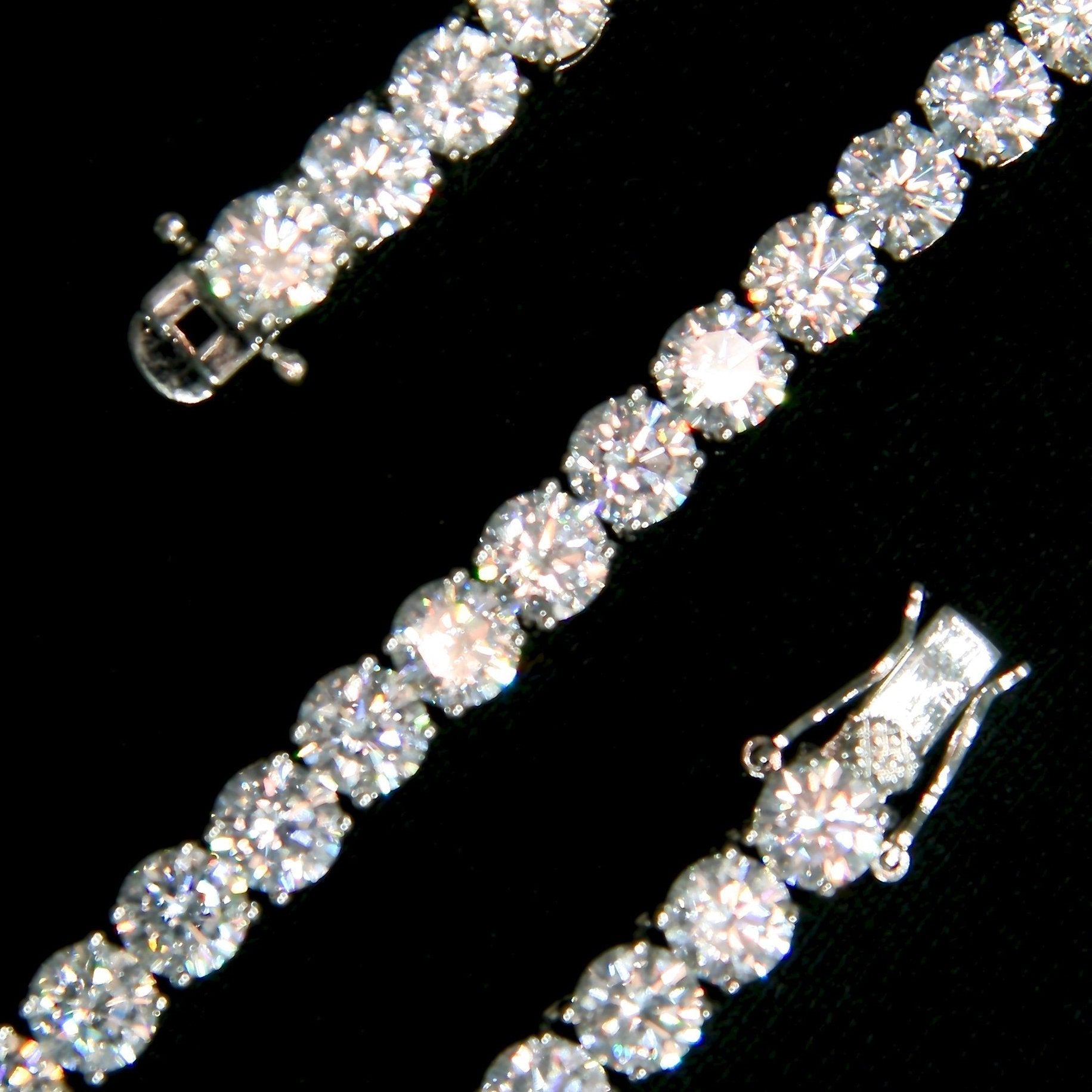 6mm White Gold Tennis Bracelet - 18K White Gold · male-model