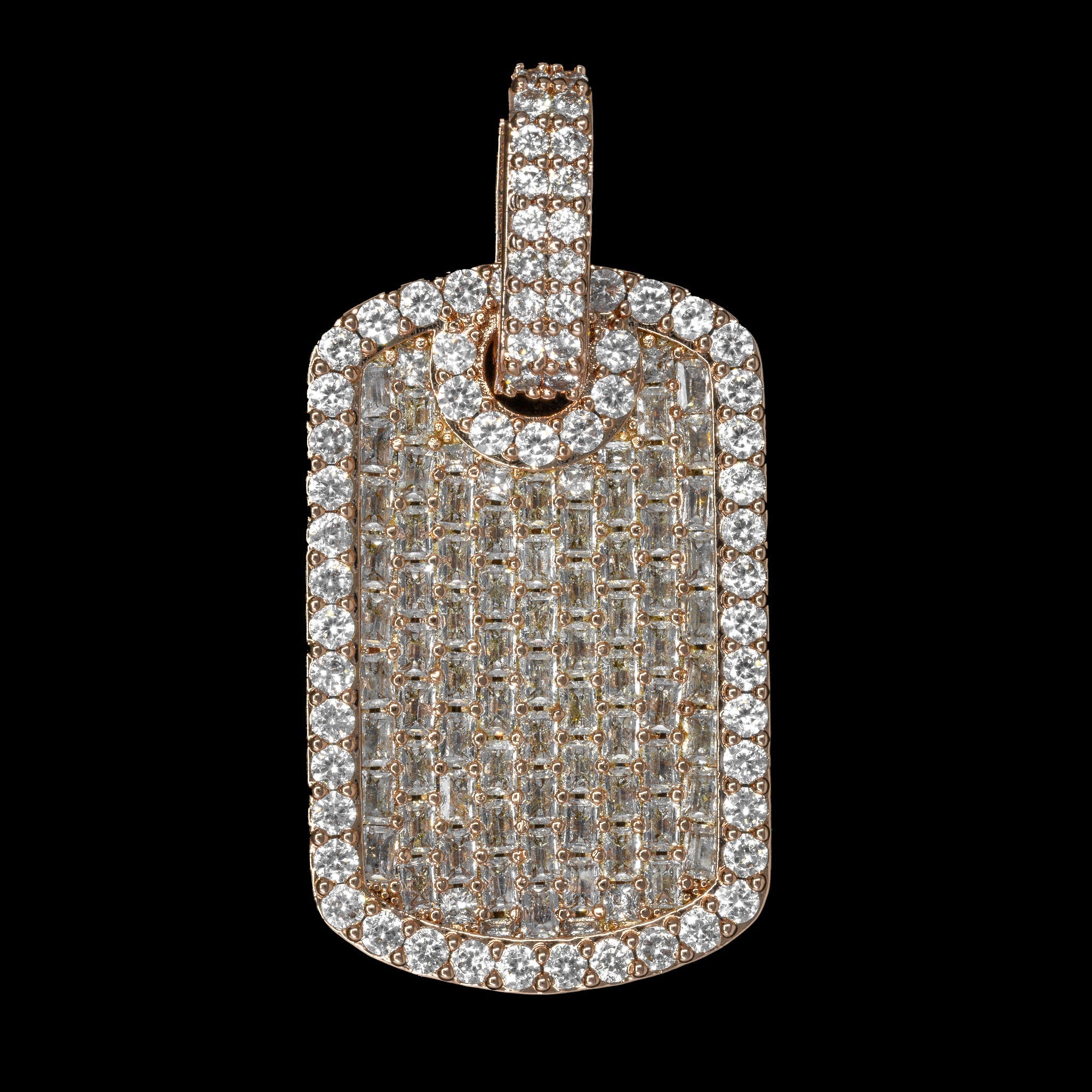 Dog Tag in Rose Gold | SKRT® · male-model