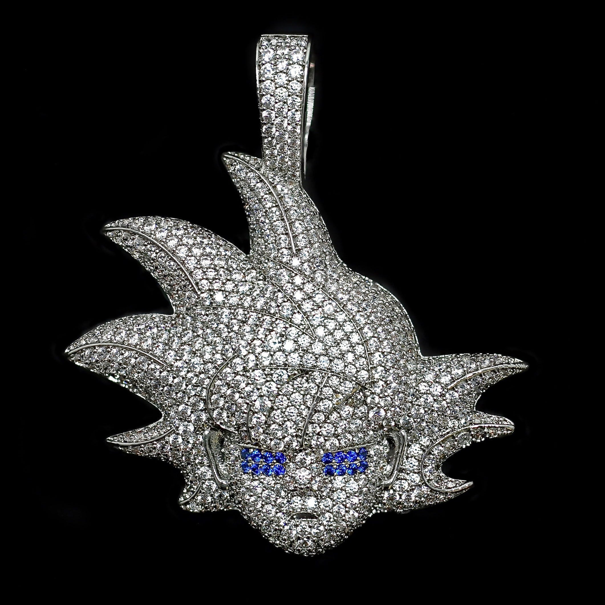 Iced Goku Warrior in White Gold (view 2 of 4) · male-model