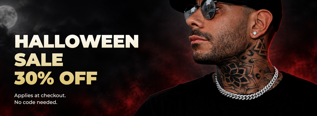 SKRT Halloween sale, men's jewelry. 30% OFF eligible jewelry.