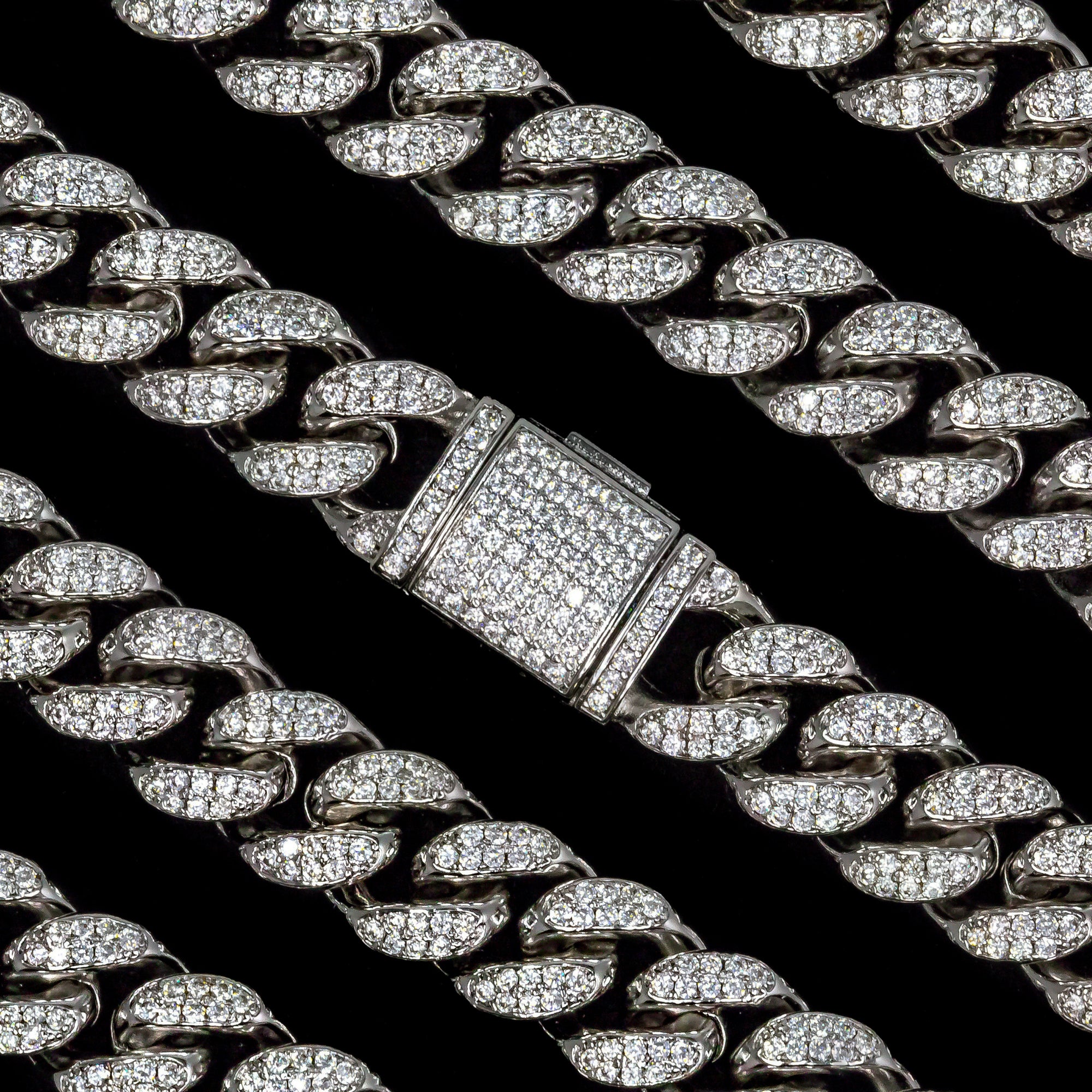 12mm Iced Out Cuban Link Chain