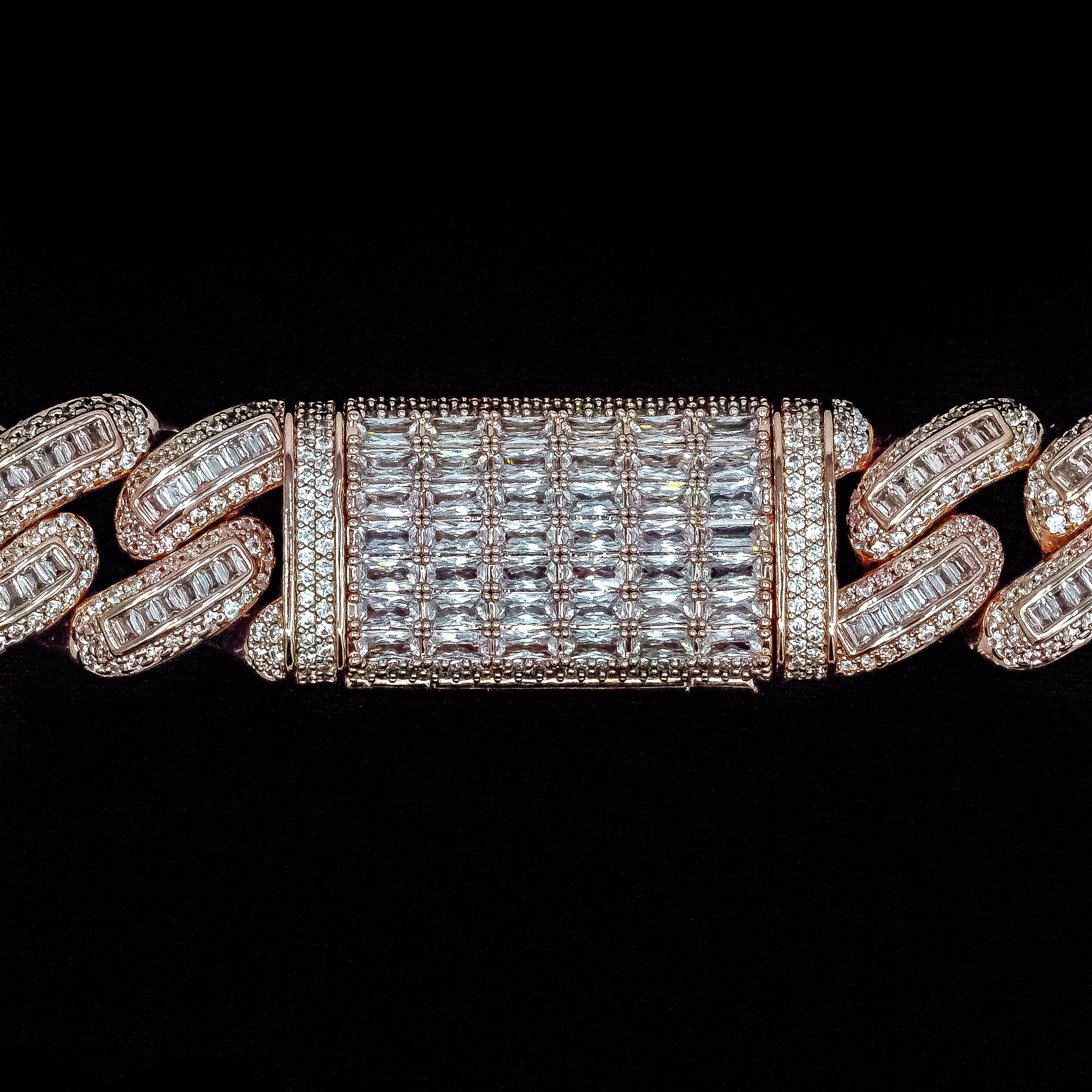 SKRT 18mm rose gold bugatti link studio shot · studio