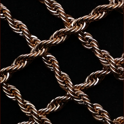 3mm Rope Chain - 18K Rose Gold · male-model