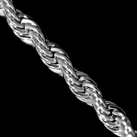 Rope Chain in White Gold - 3mm