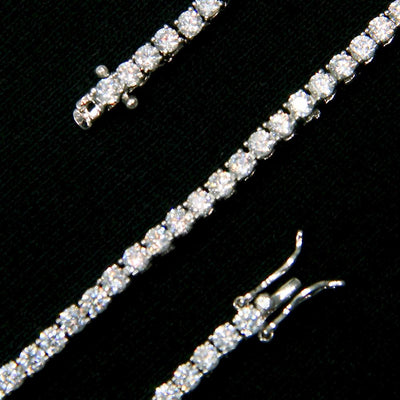 3mm Tennis Chain in 18K White Gold