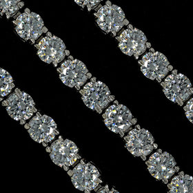 Diamond Tennis Chain in White Gold - 5mm