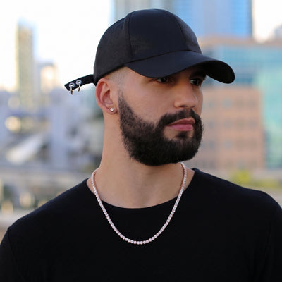 5mm Tennis Chain - 18K Rose Gold · male-model