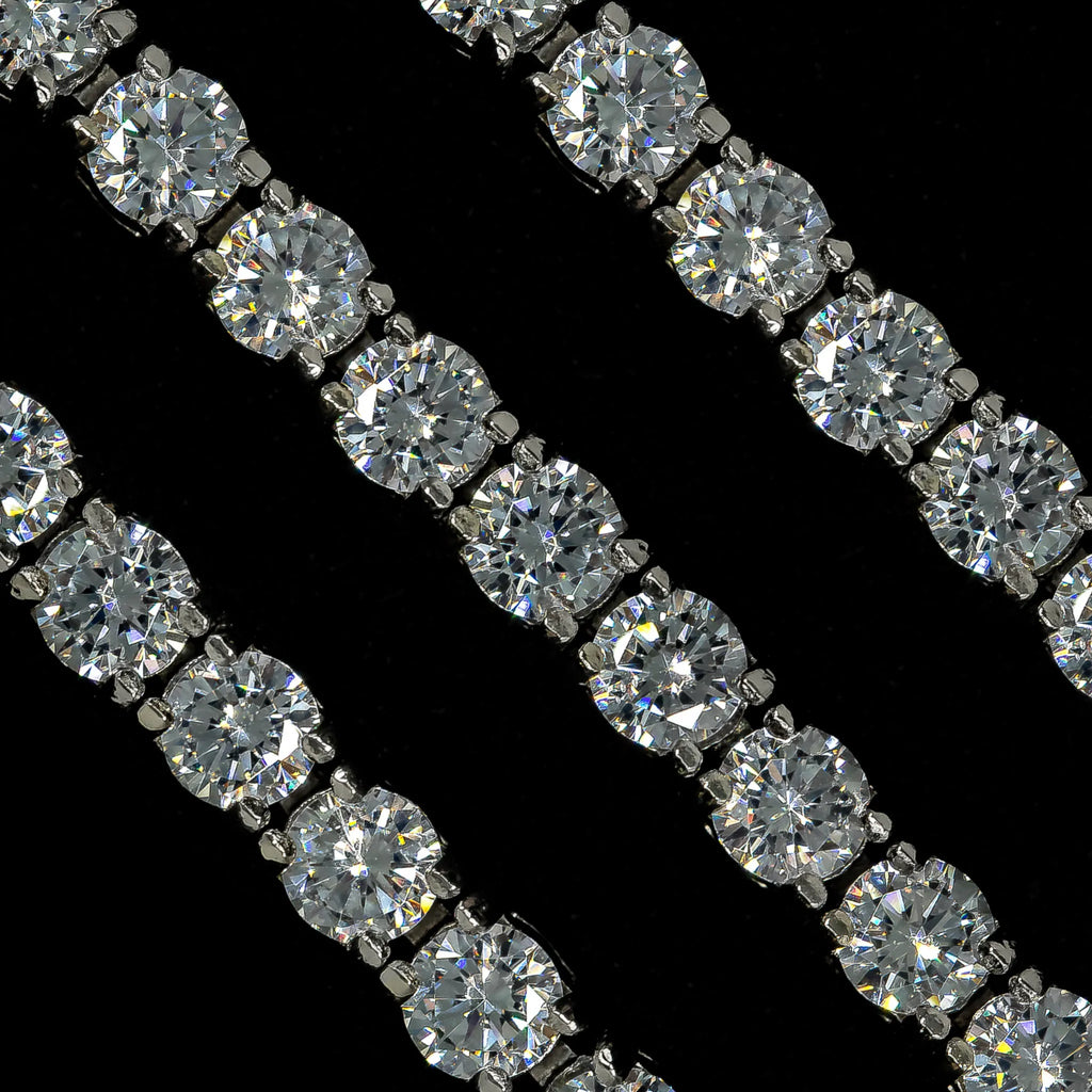 5mm Tennis Chain in White Gold