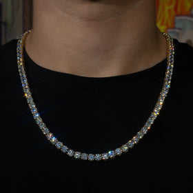 6mm Tennis Chain in 18K Yellow Gold