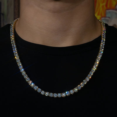 6mm Tennis Chain in 18K Yellow Gold