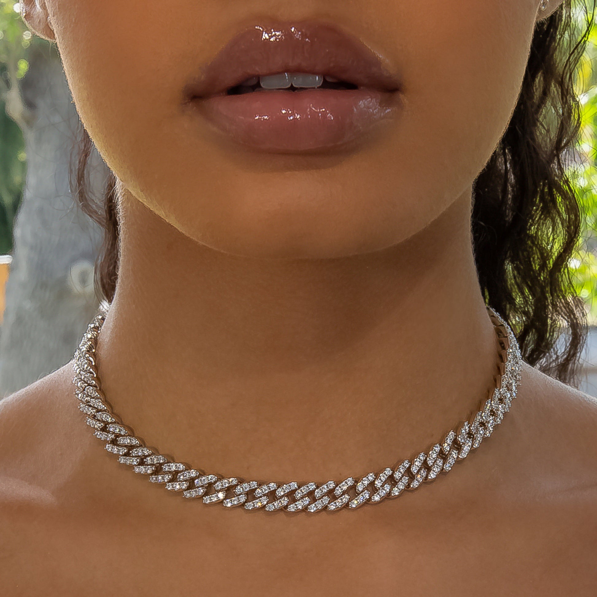 8mm Cuban Link Choker/ Necklace