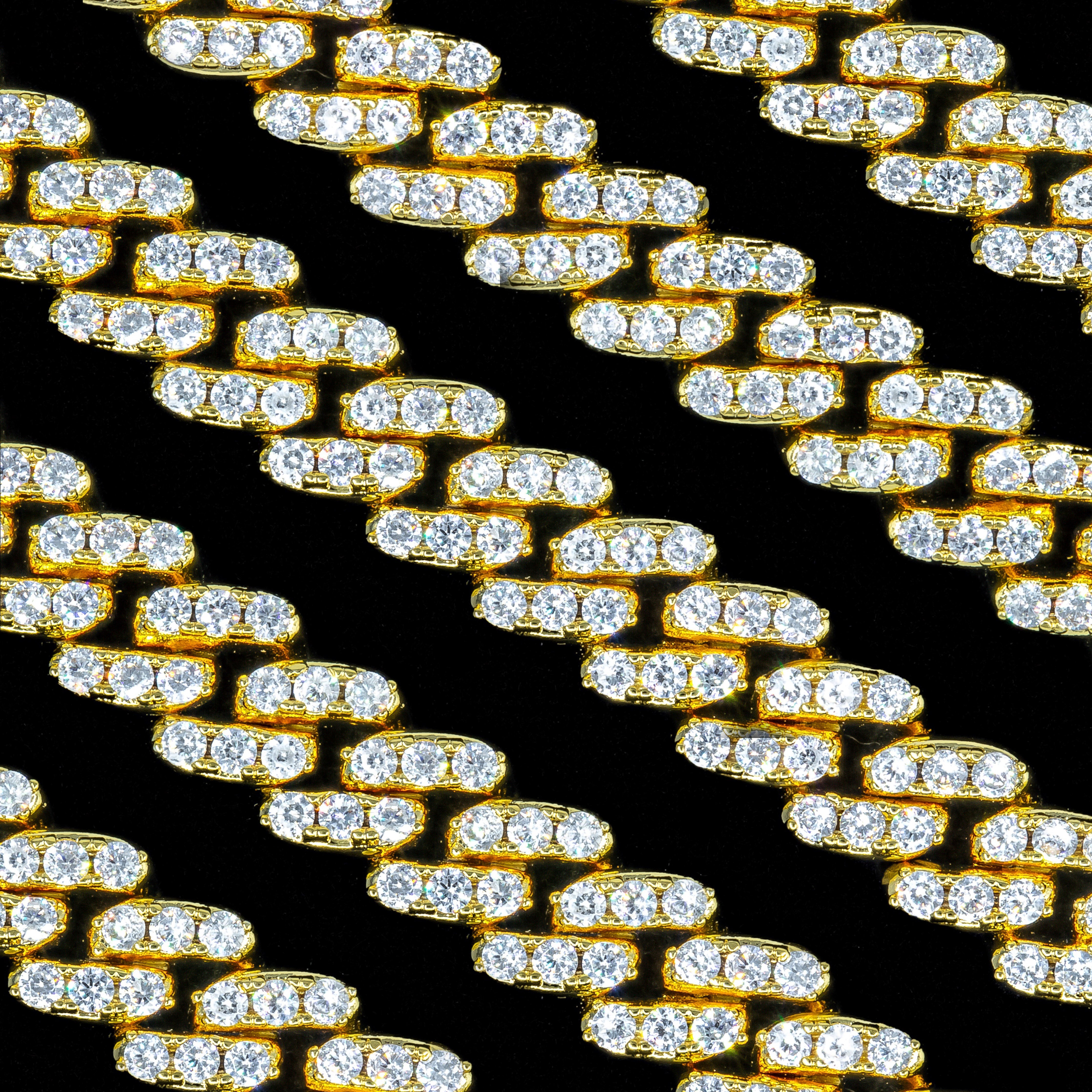 8mm Yellow Gold Cuban Link Bracelet (alternate view) · female-model