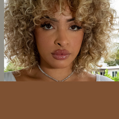 Diamond Baguette Trap House in 18K White Gold - product image · female-model