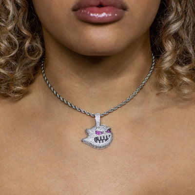 Diamond Demon in 18K White Gold · female-model