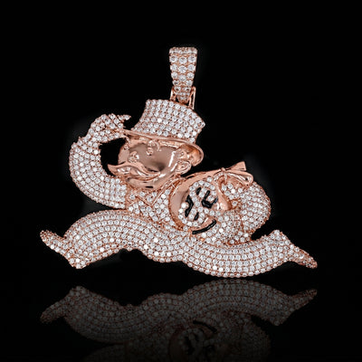 Iced Monopoly Man in Rose Gold (view 2 of 3) · male-model