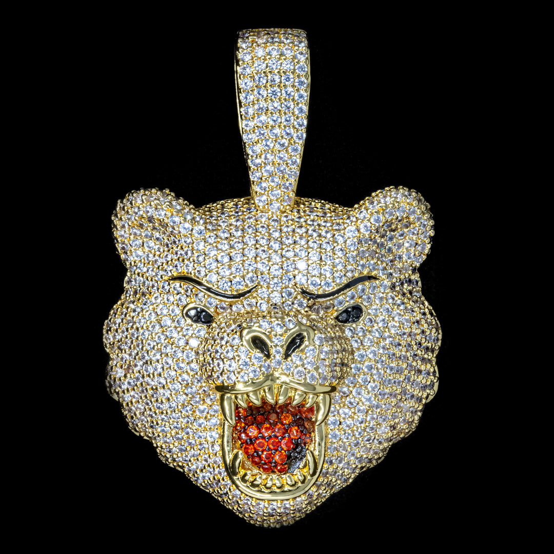 Iced Bear in Yellow Gold (alternate view) · male-model