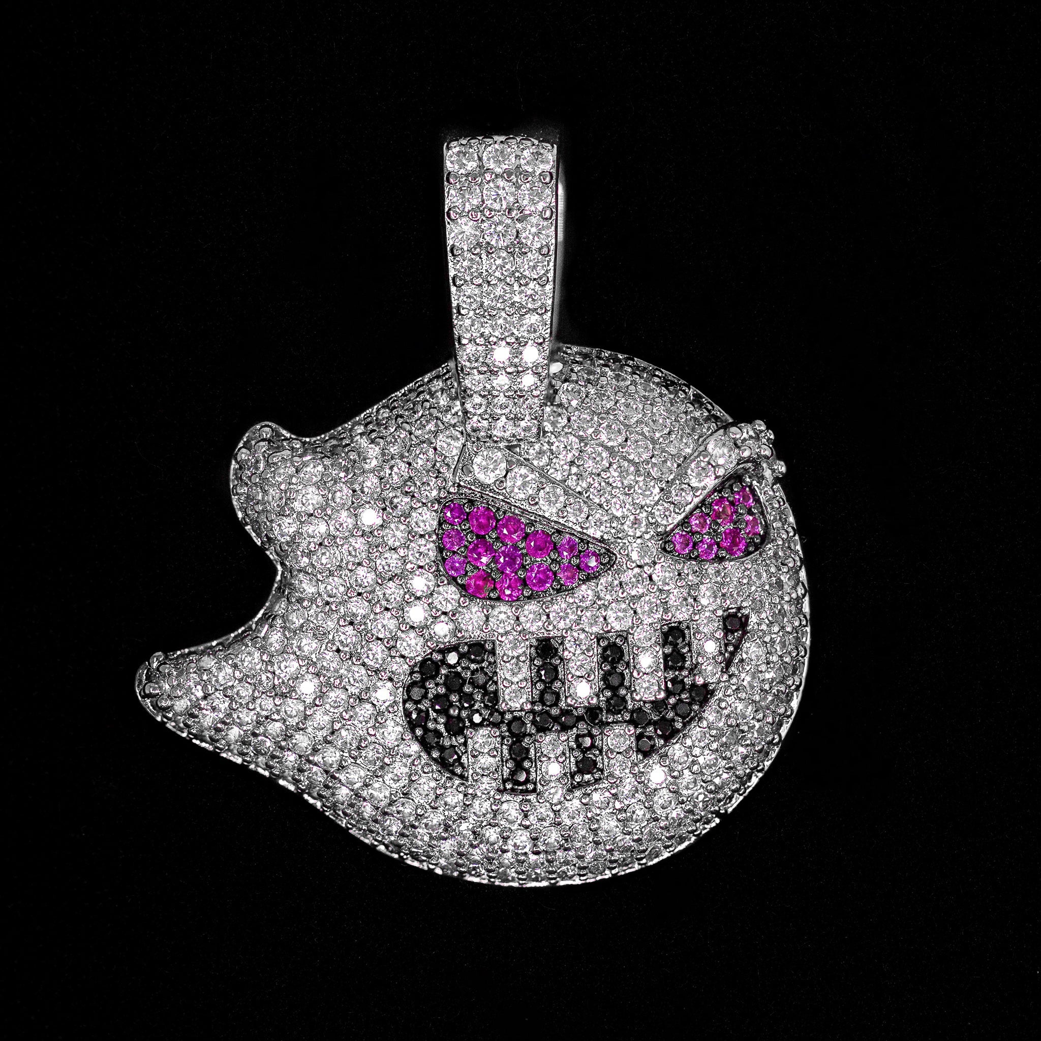 Diamond Demon in 18K White Gold