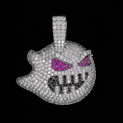 Iced Out Demon in White Gold (alternate view) · male-model