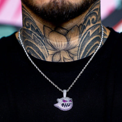 Iced Out Demon in White Gold | SKRT® · male-model