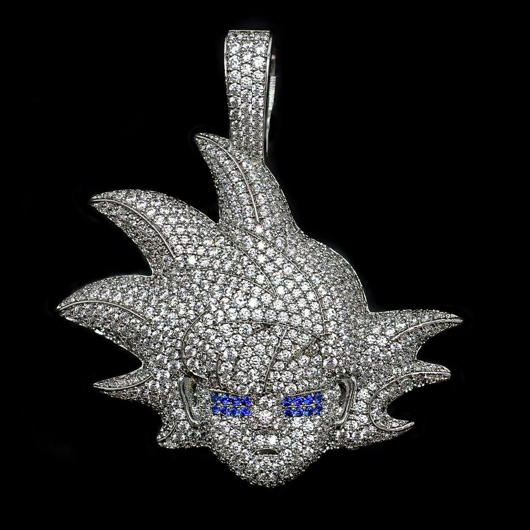 Iced Goku Warrior in White Gold (view 2 of 4) · male-model