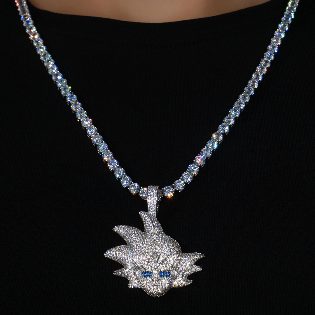Iced Goku Warrior in White Gold | SKRT® · male-model
