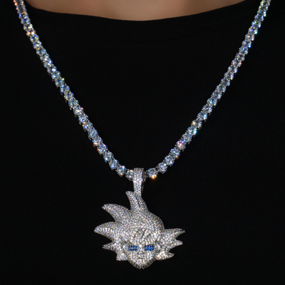 Iced Goku Warrior in White Gold | SKRT® · male-model