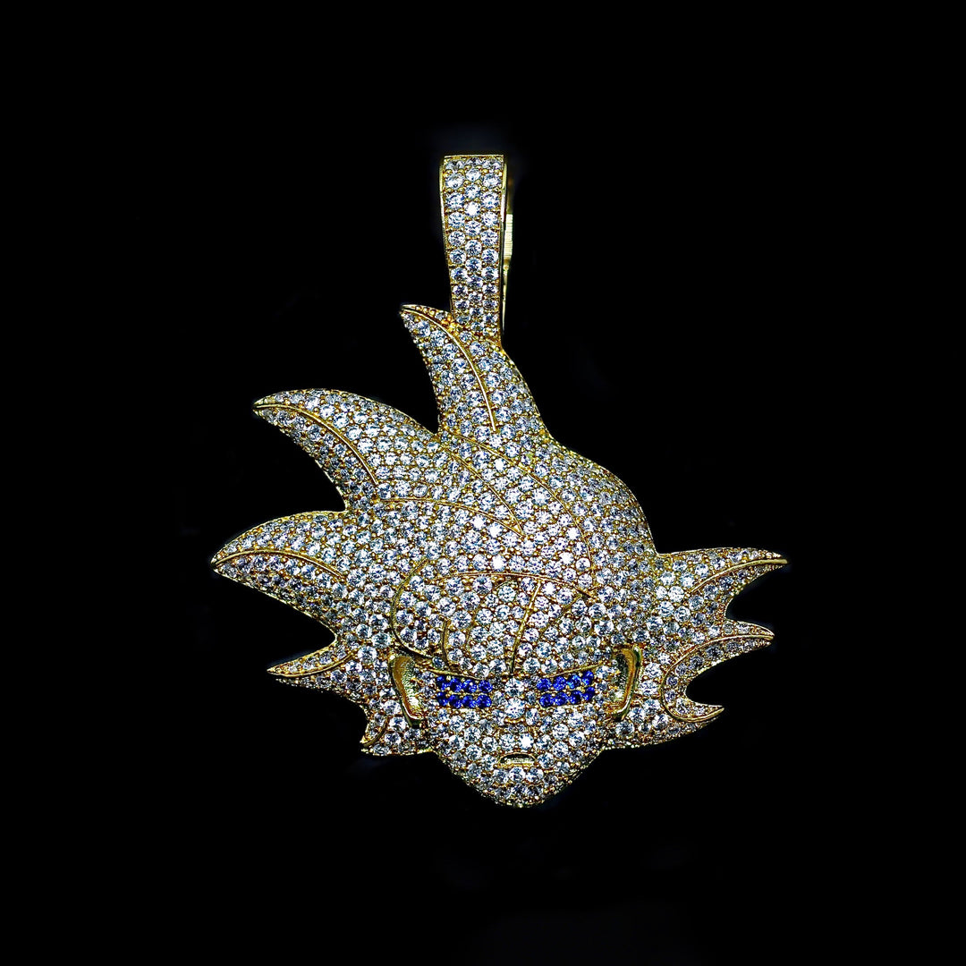 Iced Goku Warrior in Yellow Gold (view 2 of 4) · male-model