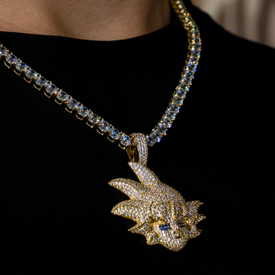 Iced Goku Warrior in Yellow Gold (view 3 of 4) · male-model