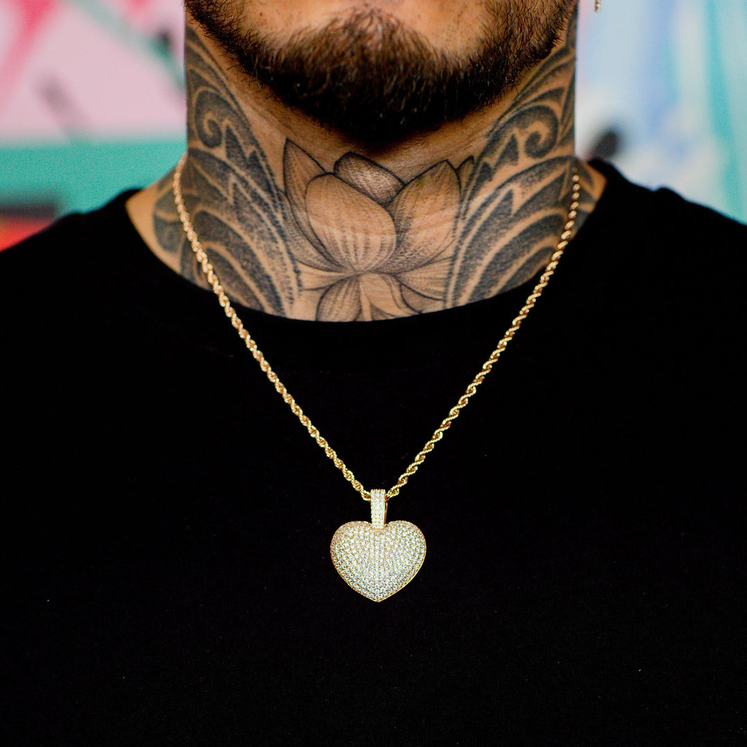 Iced Heart in Rose Gold | SKRT® · male-model