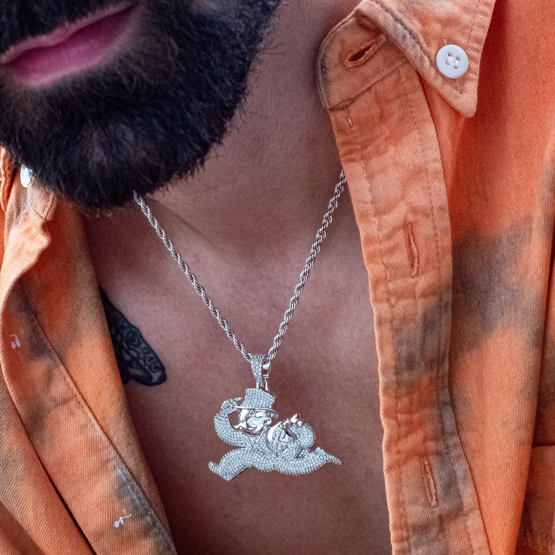 Iced Monopoly Man in White Gold (view 3 of 3) · male-model