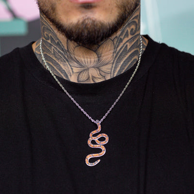 Iced Out Orange Snake | SKRT® · male-model