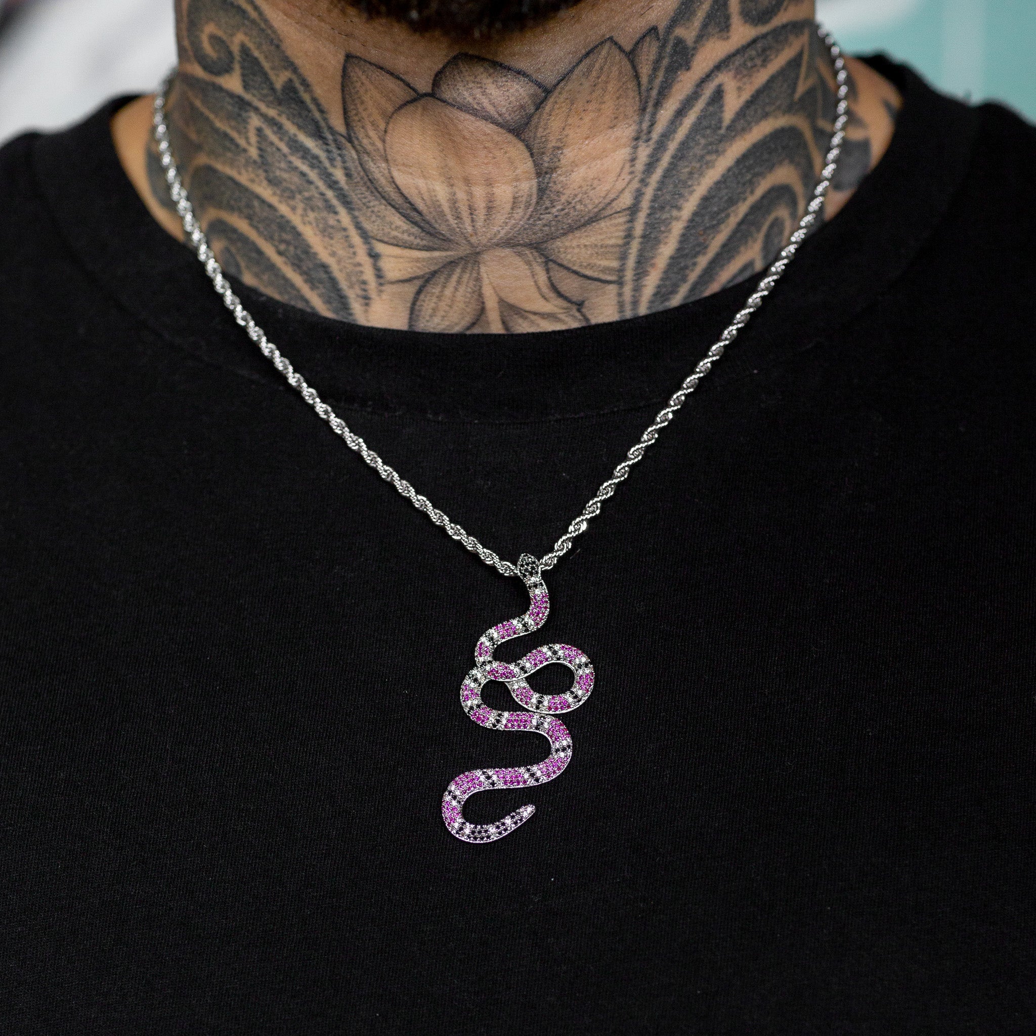 Iced Out Purple Snake | SKRT® · male-model