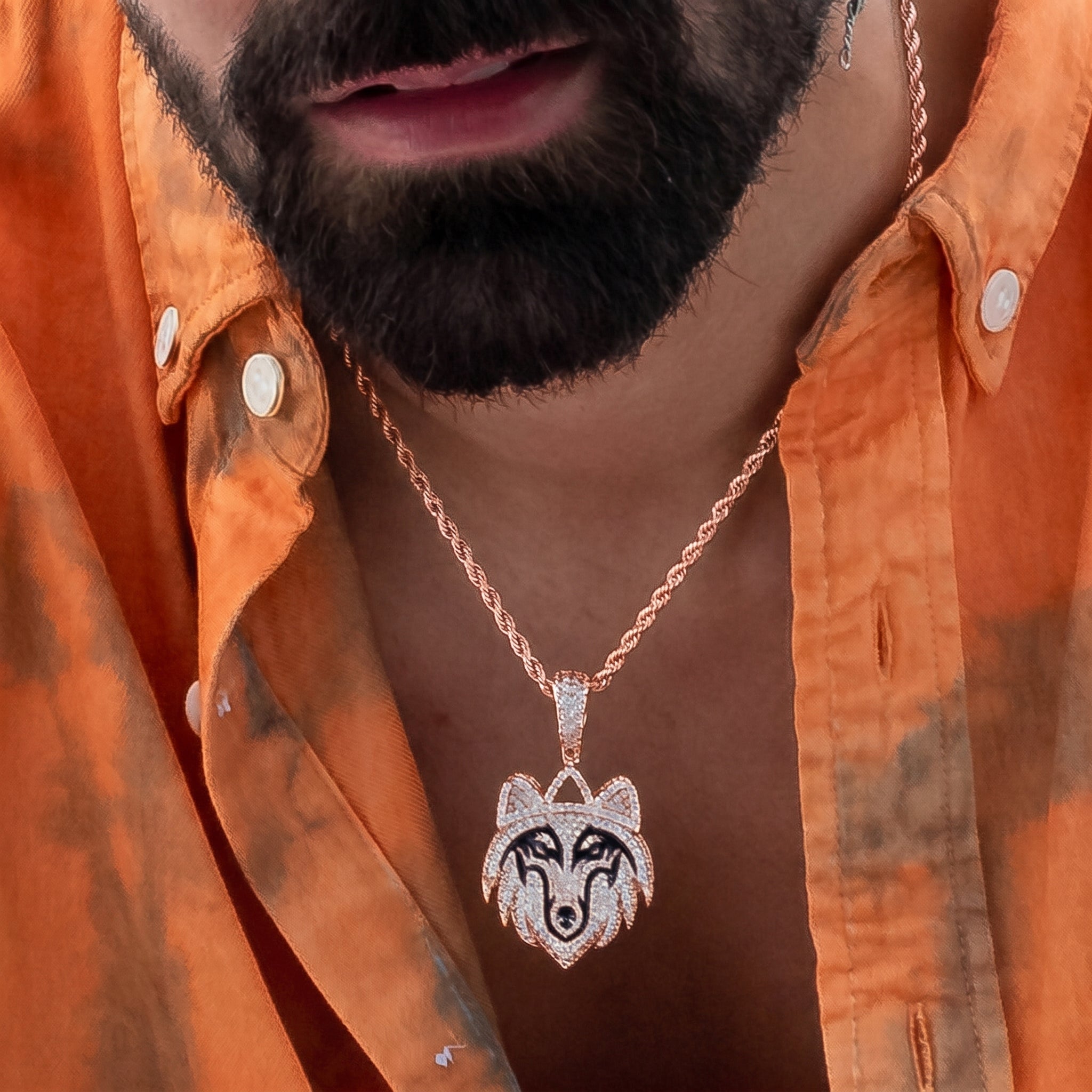 Iced Wolf in Rose Gold | SKRT® · male-model