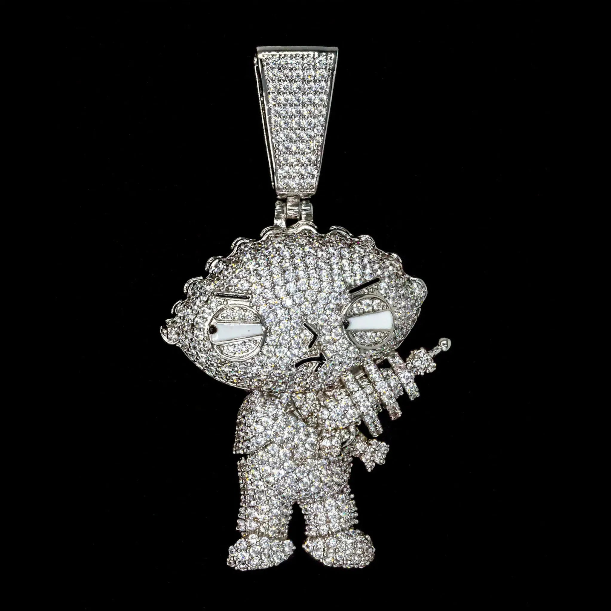 Iced Out Stewie Pendant
