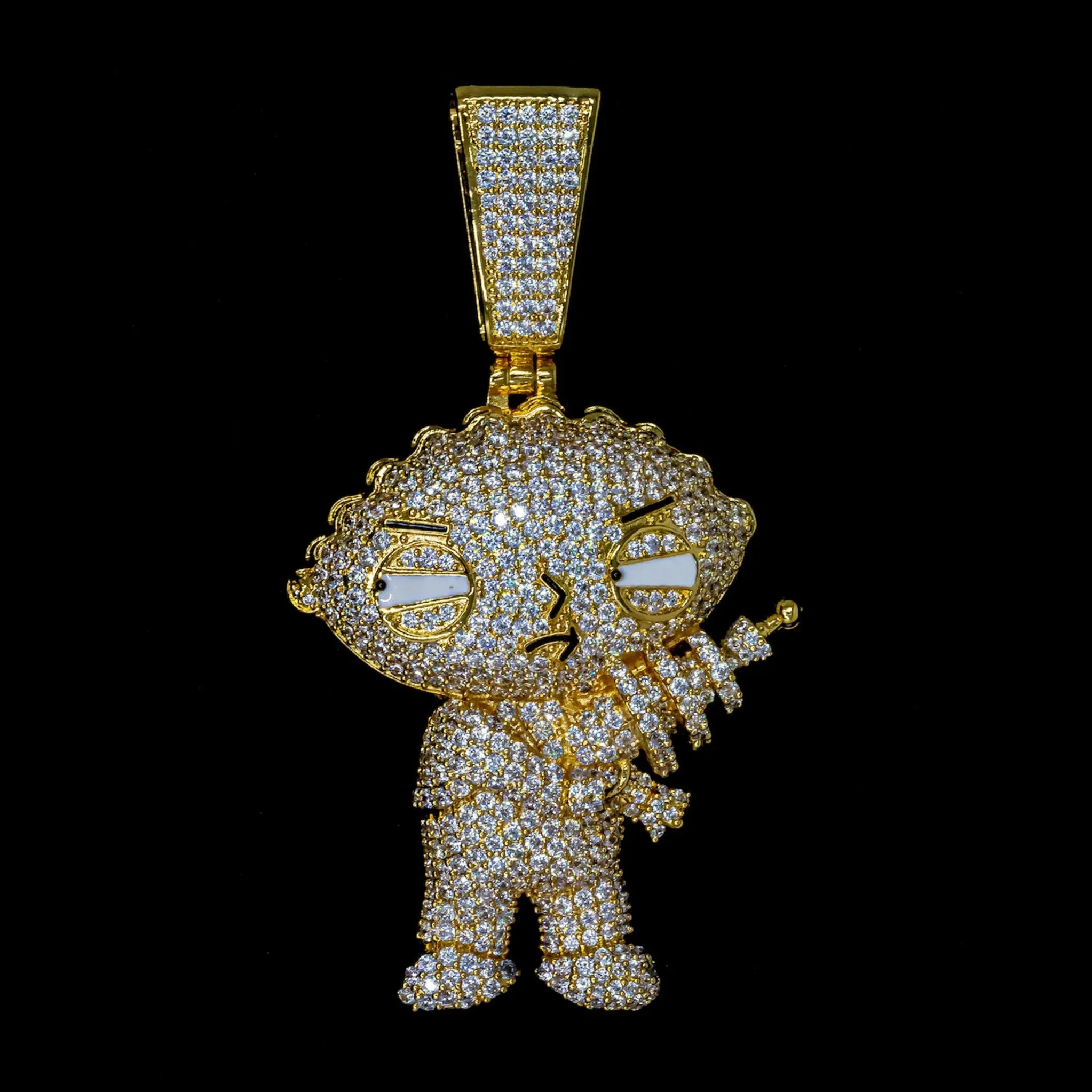Iced Out Stewie Pendant