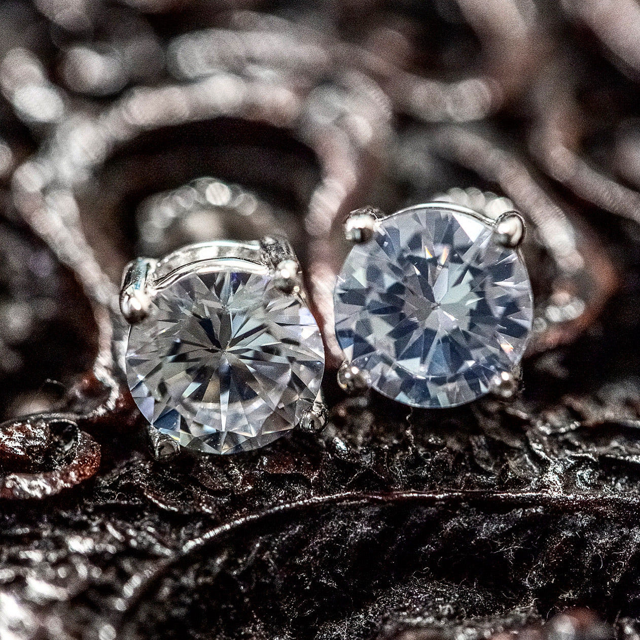 7MM SOLID 925 SILVER EARRINGS