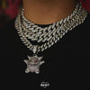 Iced Gengar in 18K White Gold