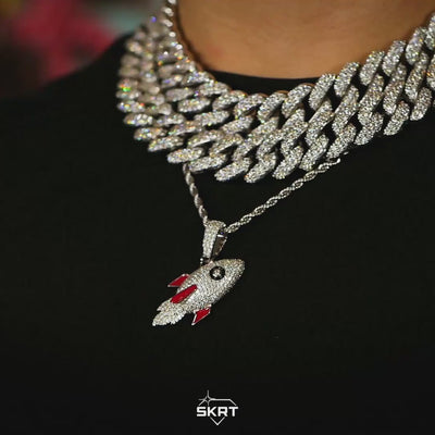 Diamond Rocket in 18K White Gold
