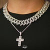 Iced Baguette Trap House in 18K White Gold