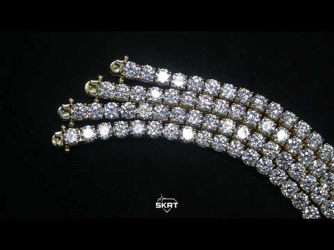 5mm Tennis Bracelet in 18K Yellow Gold