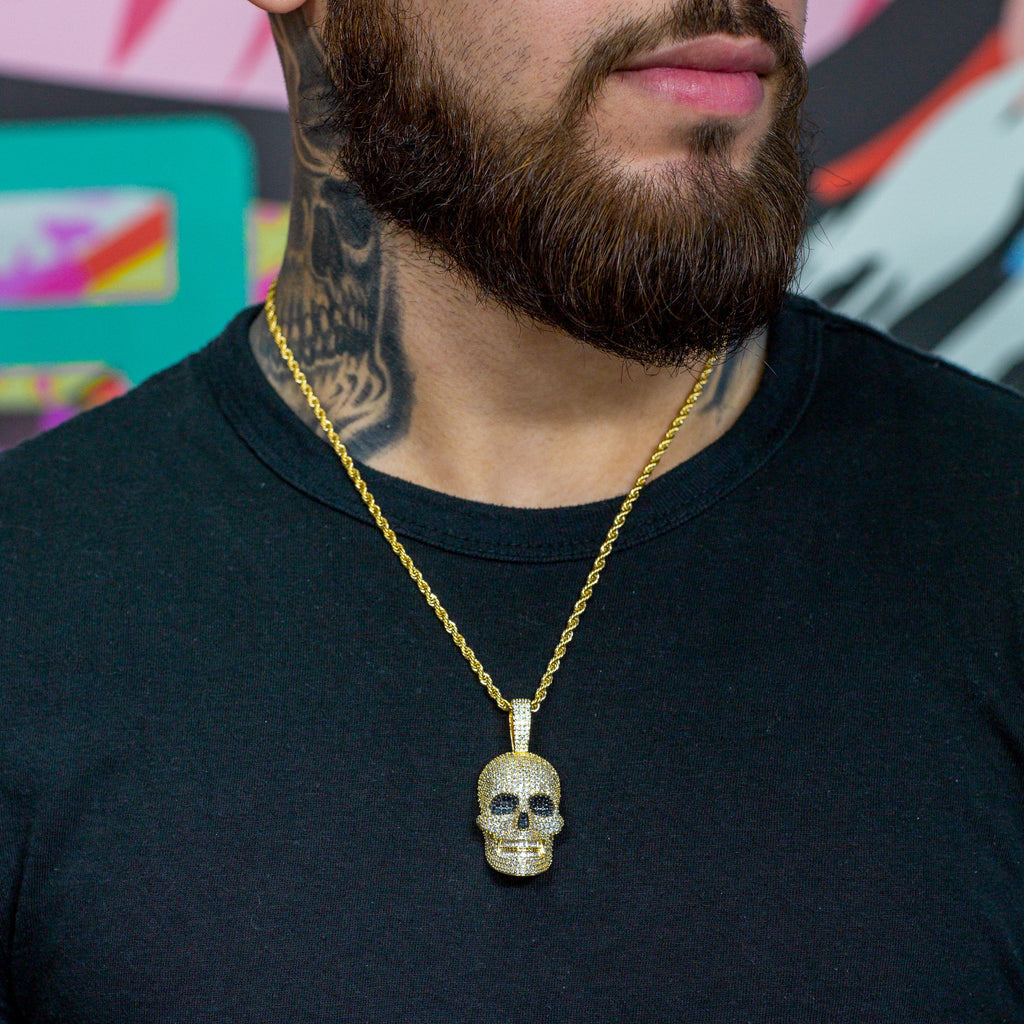 Iced Out Skull Pendant