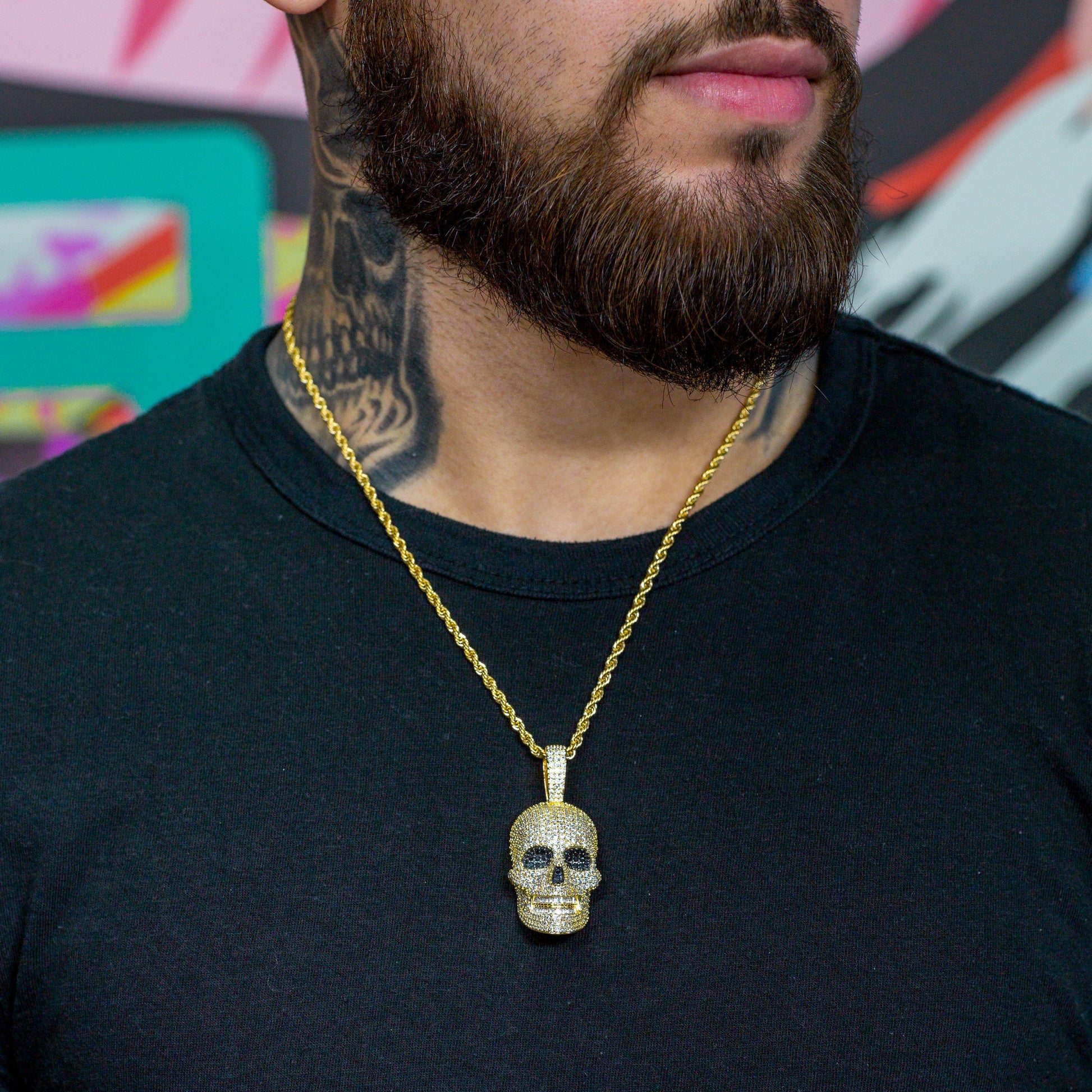 Iced Out Skull Pendant