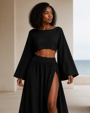 Black Crop Top